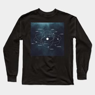 Map to another solar system Long Sleeve T-Shirt